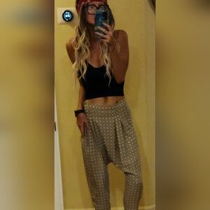 Zara Geometric Print Harem Pants Small